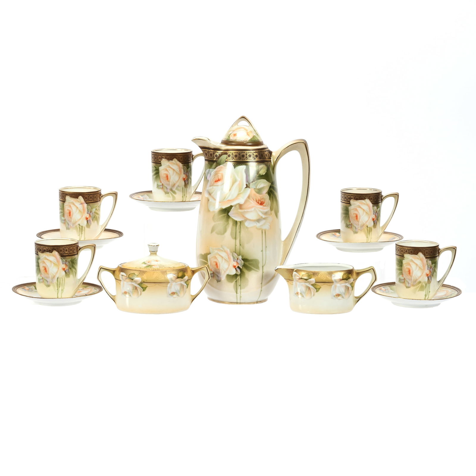 Chocolate Set, Seven Piece, Marked R.S. Germany (1 of 3)