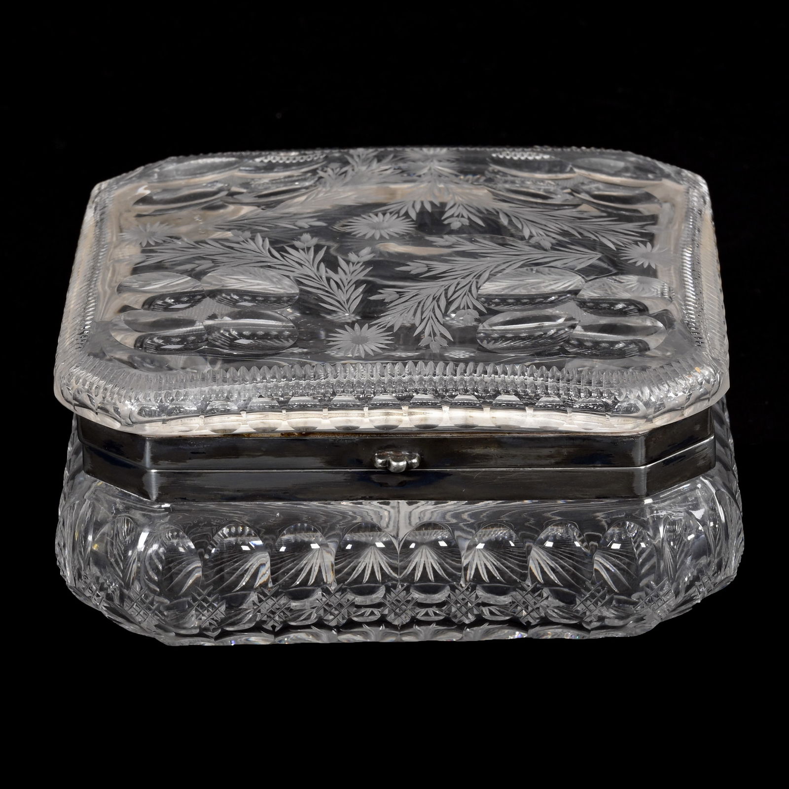 Dresser Box, American Brilliant Cut Glass (1 of 3)