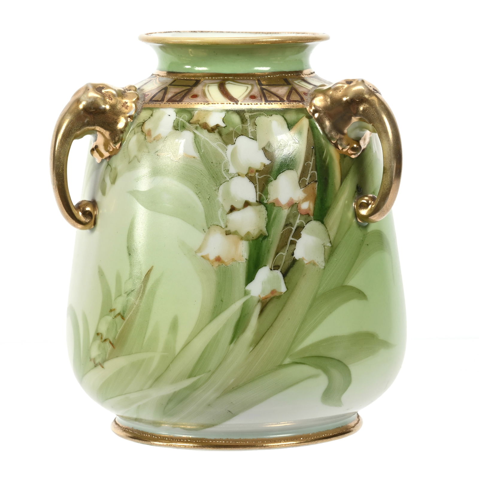 Vase, Three Handles, Marked Nippon (1 of 3)