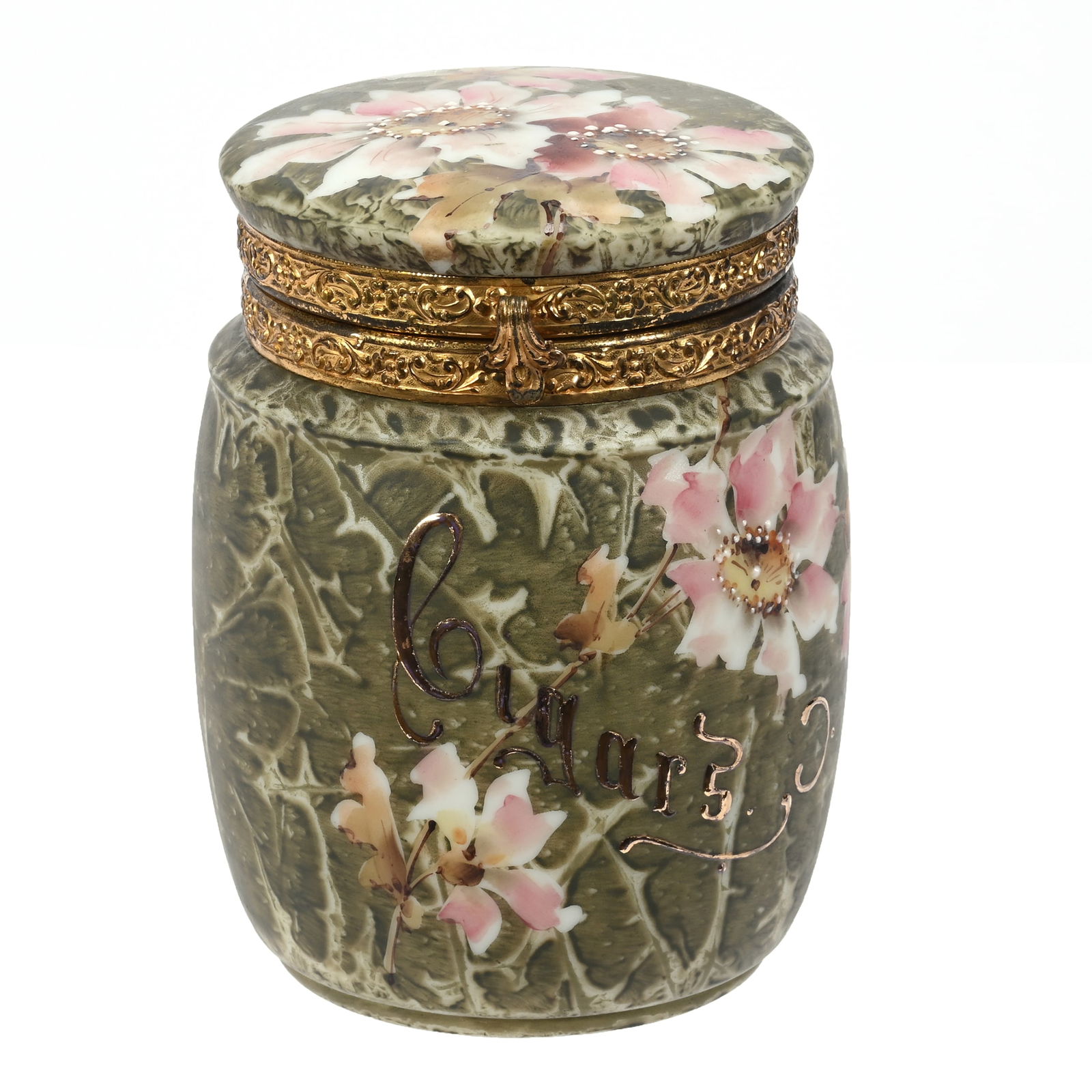 Cigar Humidor Marked Kelva Art Glass (1 of 4)