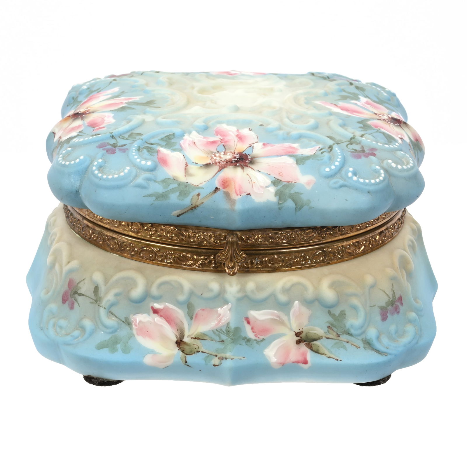 Dresser Box, Unmarked Nakara Art Glass (1 of 4)