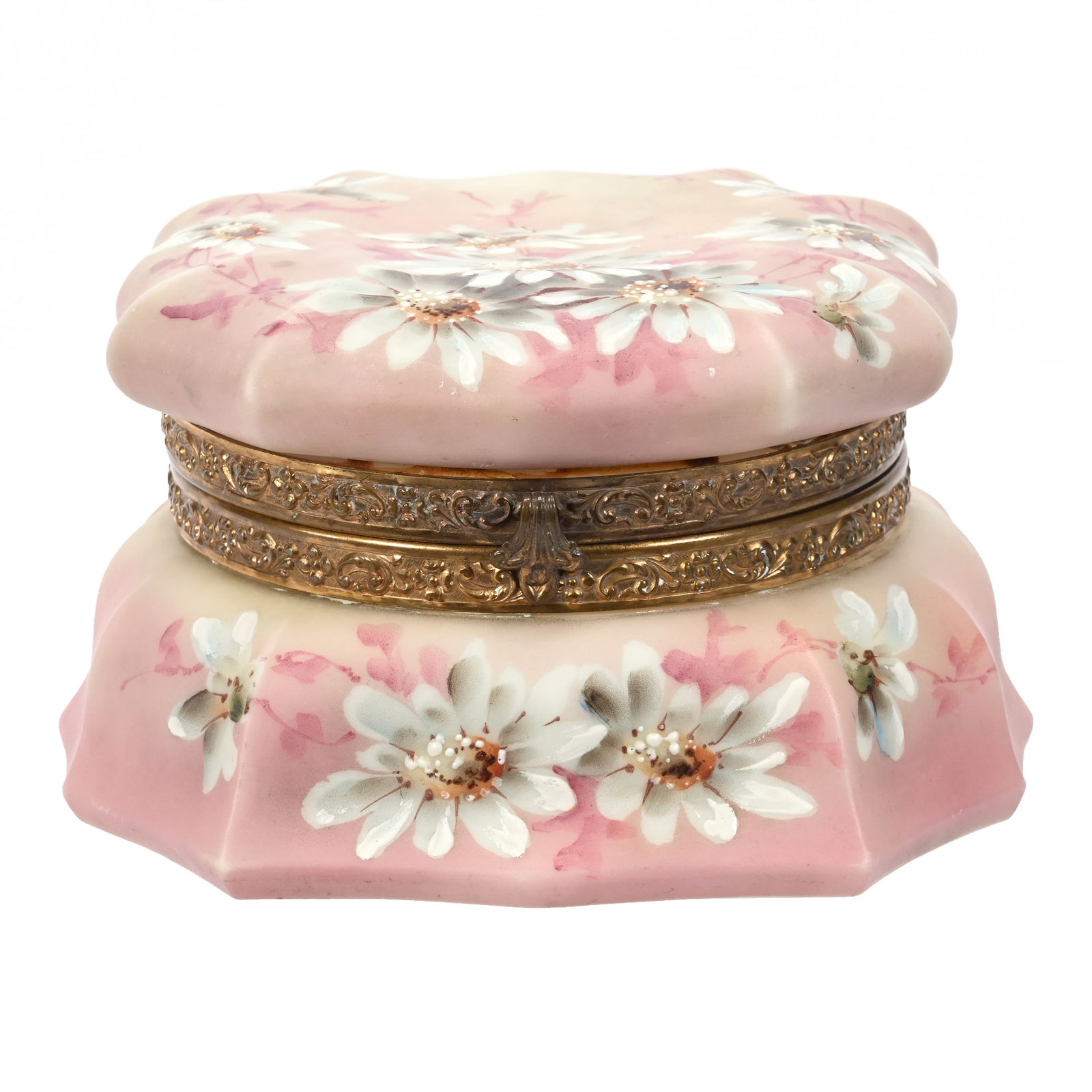 Square Jewel Box Marked Nakara Art Glass (1 of 4)