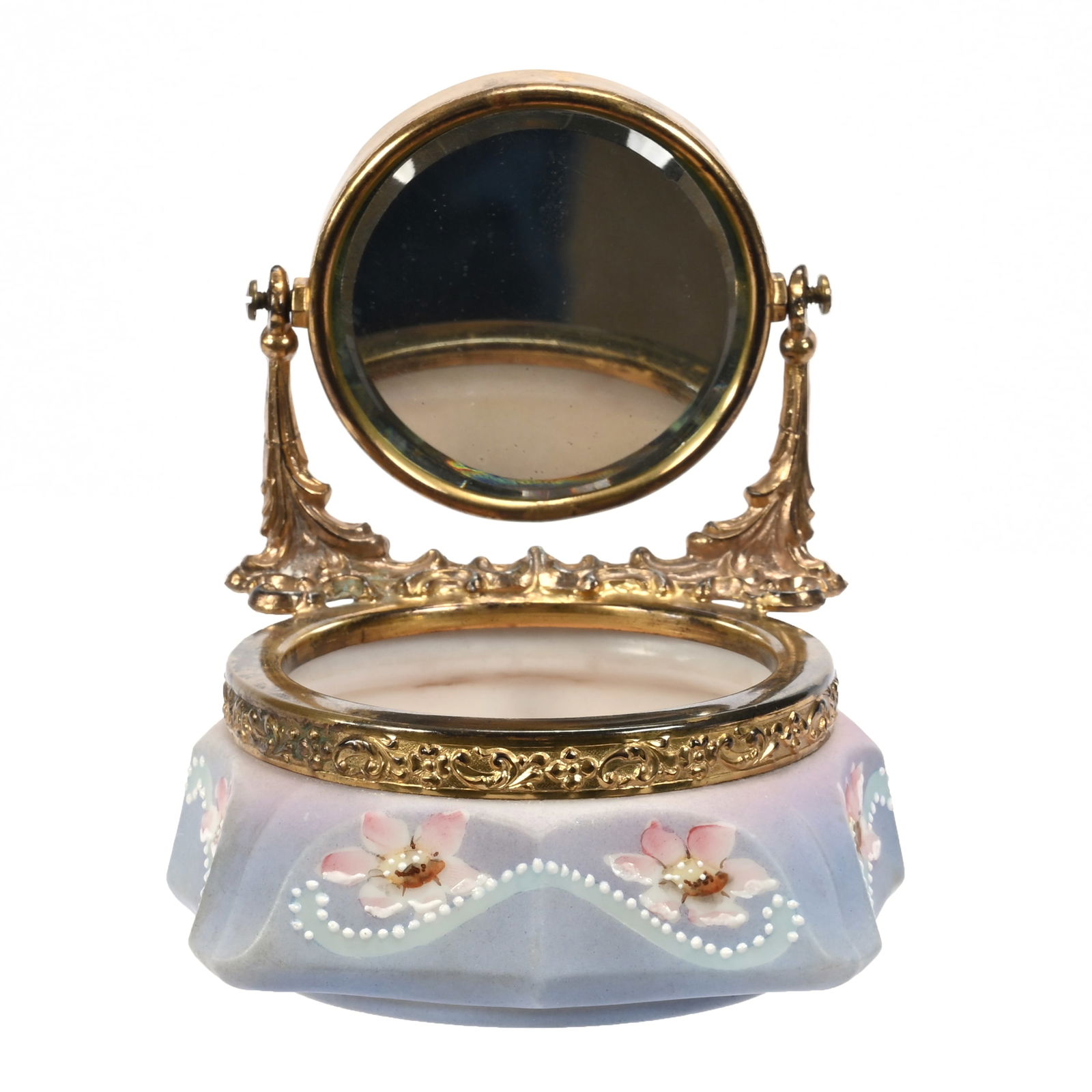 Open Pin Dish Marked Nakara, Beveled Mirror (1 of 3)