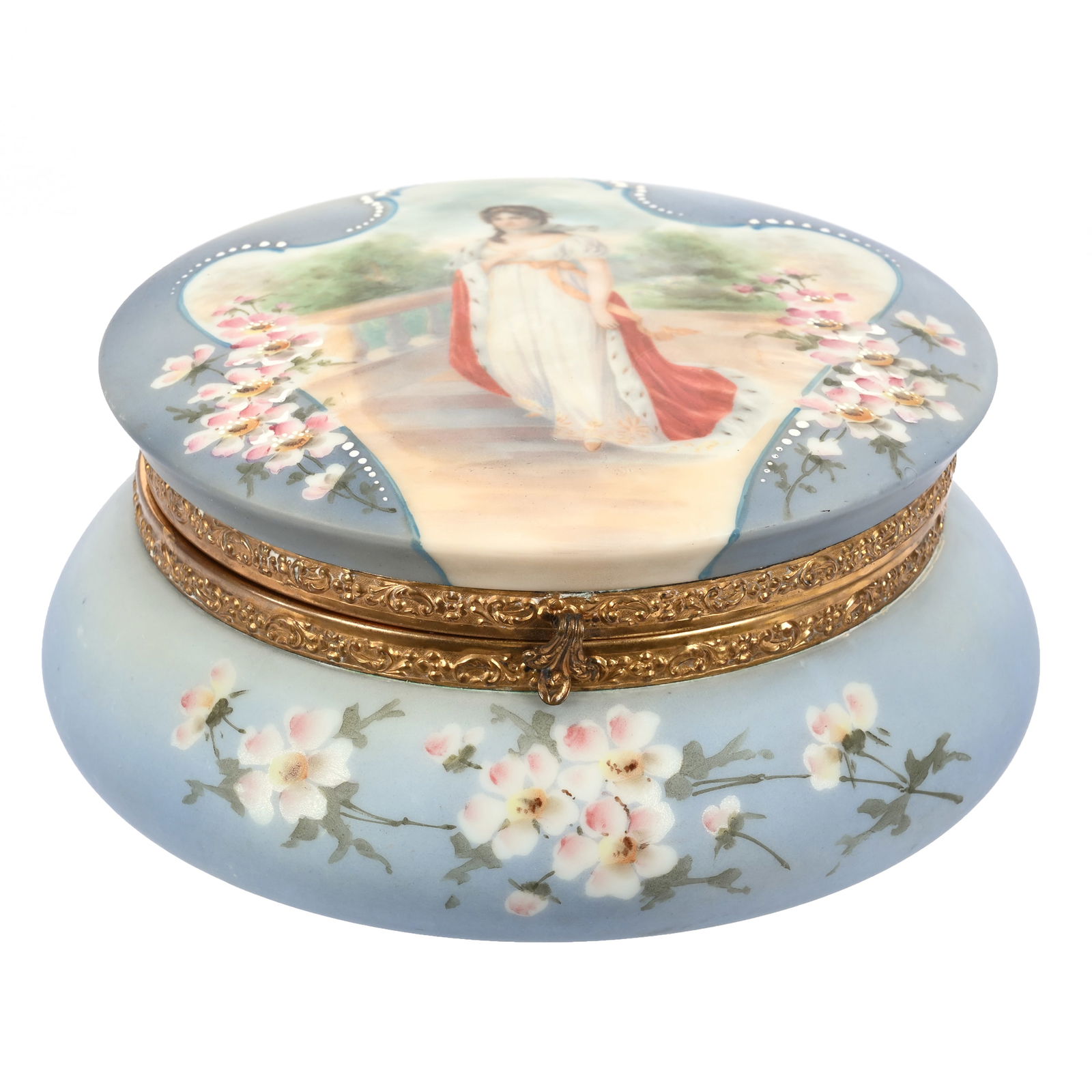 Dresser Box Marked Nakara Art Glass (1 of 4)