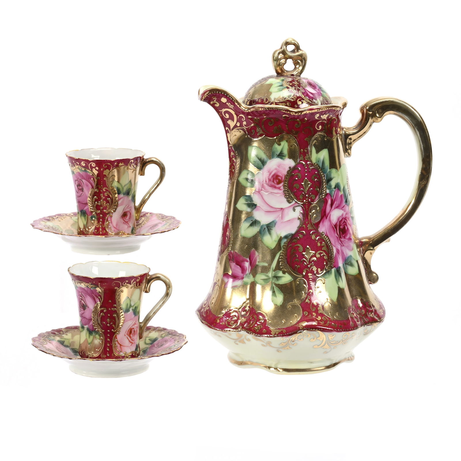 Chocolate Set, Unmarked Nippon Style (1 of 3)