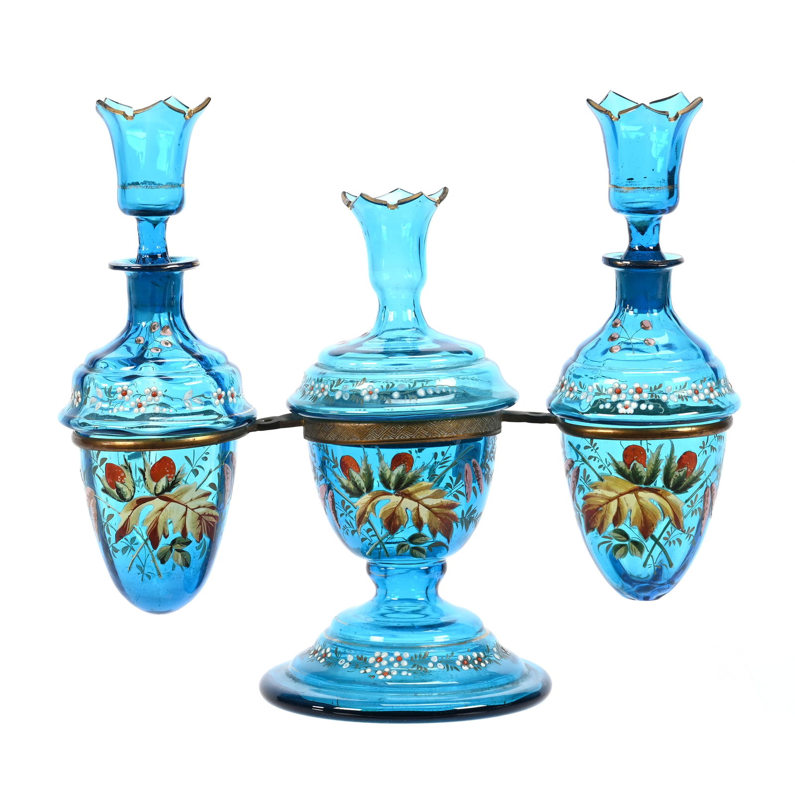 Art Glass Vanity Set (1 of 3)