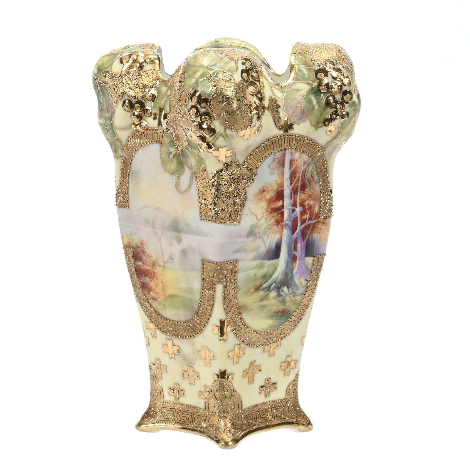 Vase, Four-Sided, Marked Nippon (1 of 3)