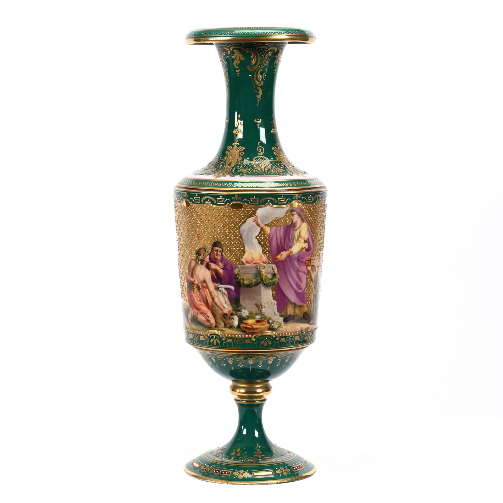 Pedestal Vase, Sevres Style (1 of 3)