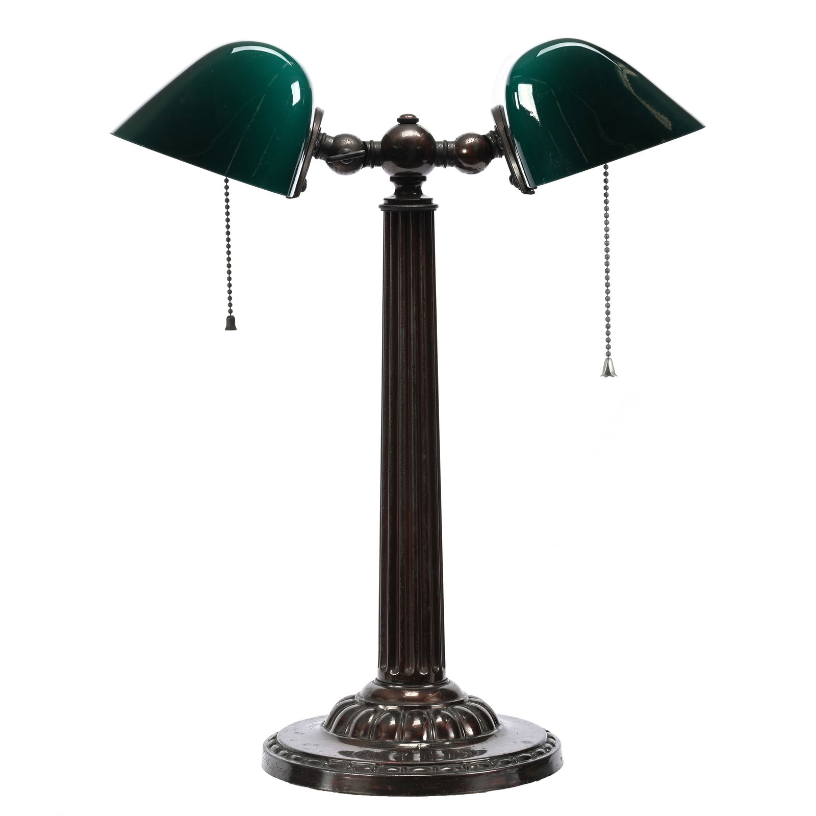 Double Banker's Lamp Marked Verdelite (1 of 7)