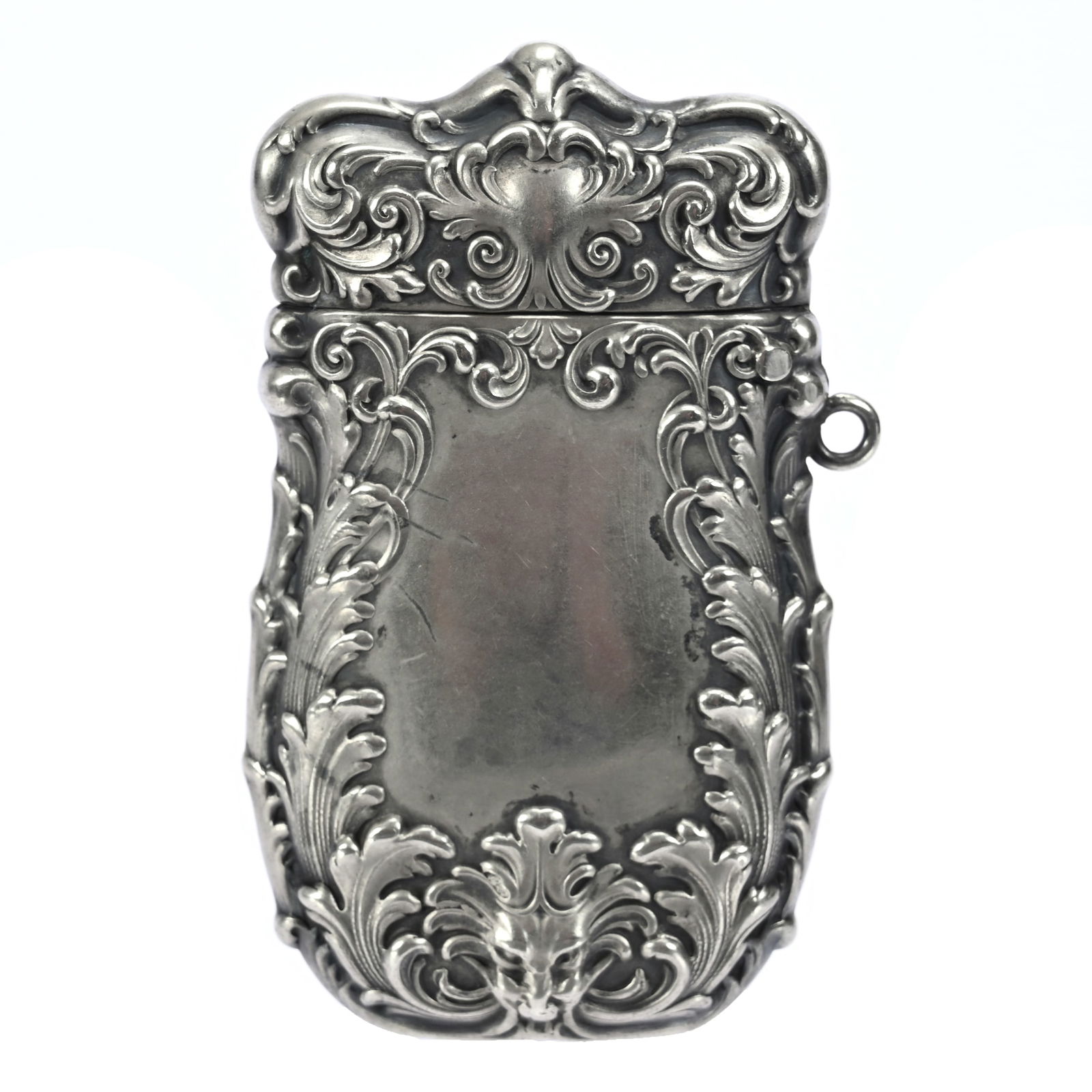 Sterling Silver Match Safe, Embossed Scroll Design (1 of 2)