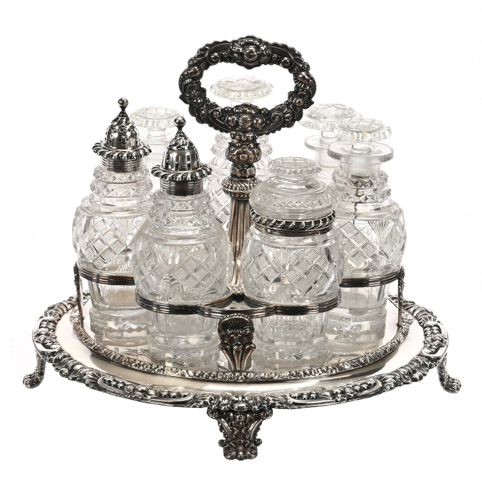 Condiment Set, Seven Bottles (1 of 13)