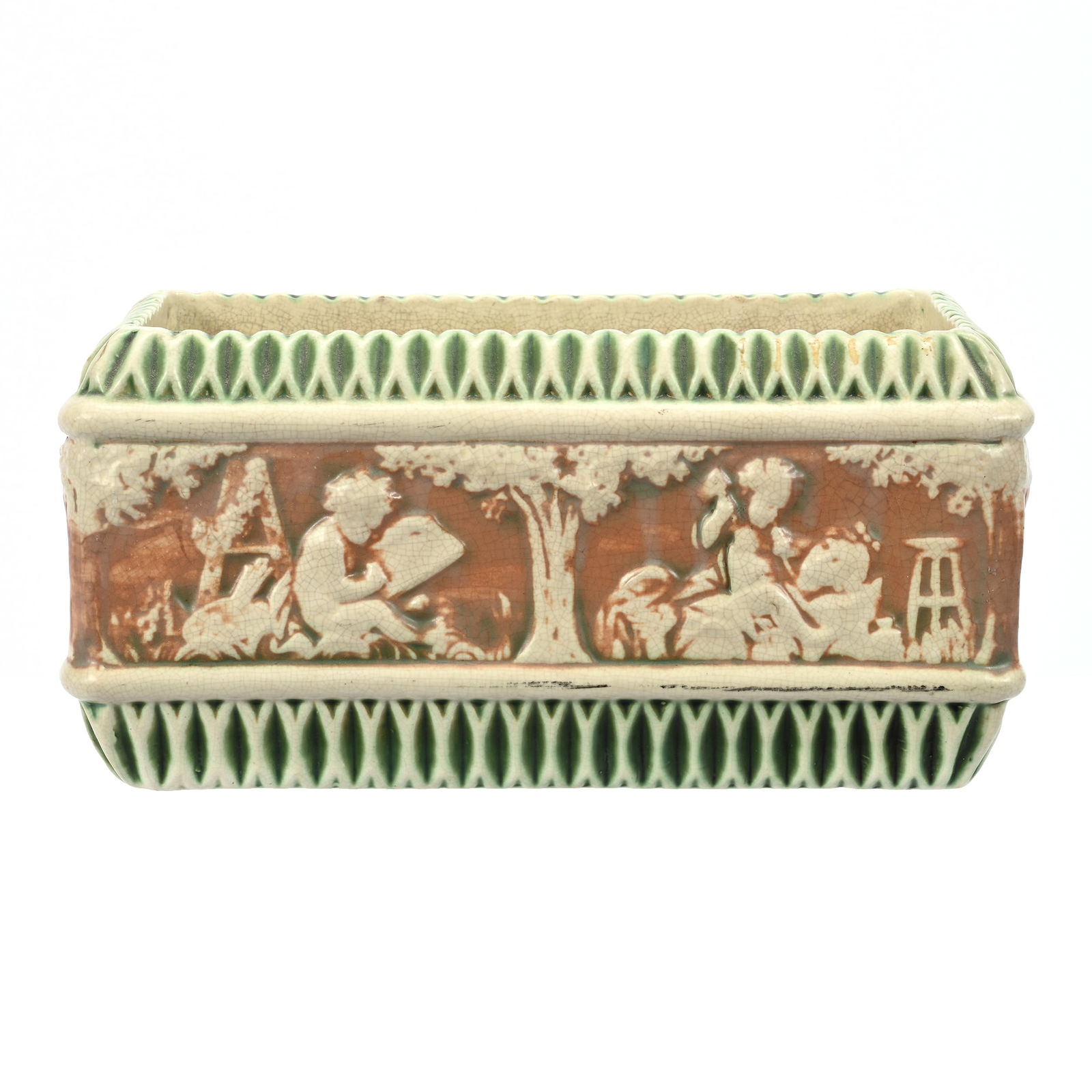 Window Box, Unmarked Roseville Art Pottery (1 of 3)