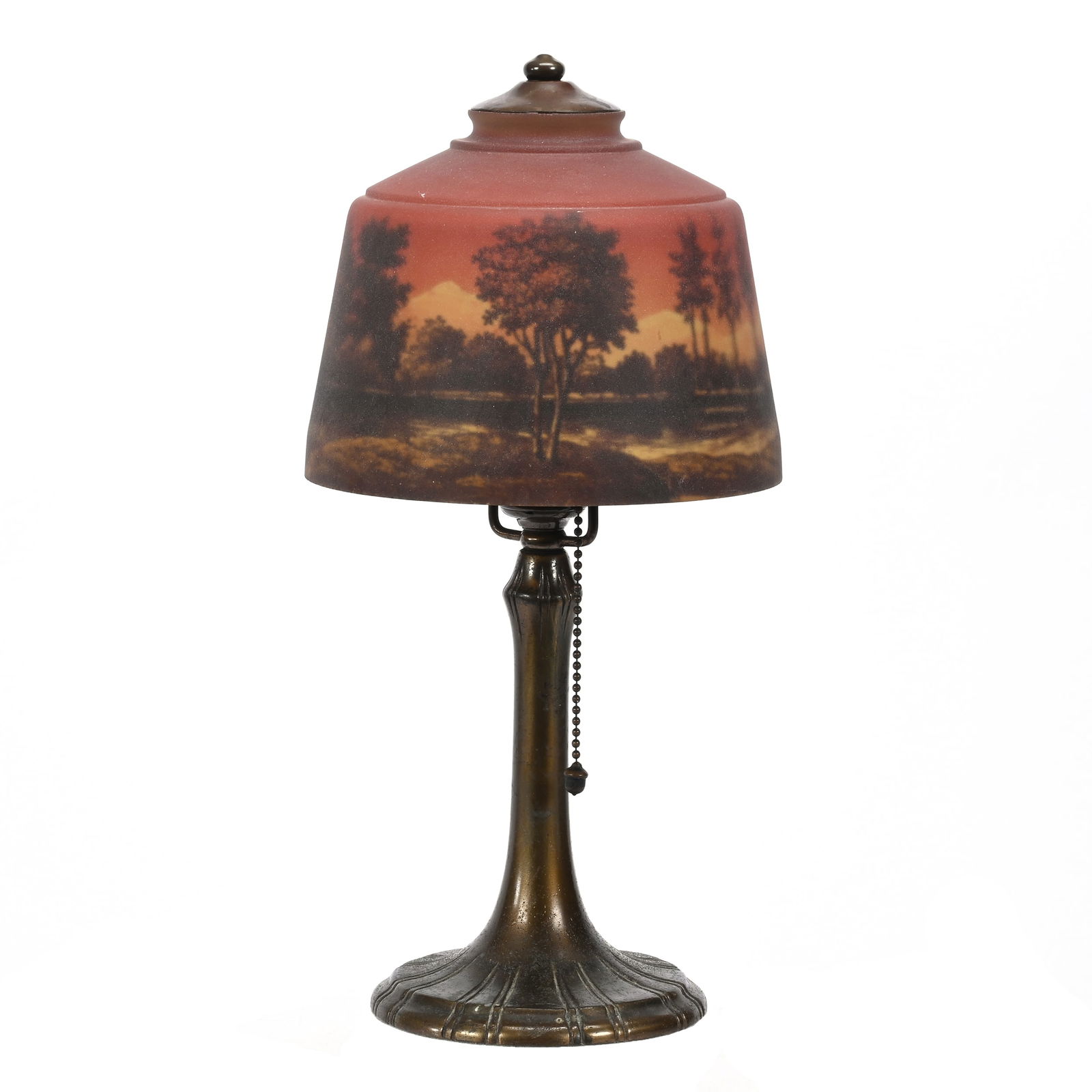 Boudoir Lamp Marked Handel On Base (1 of 6)