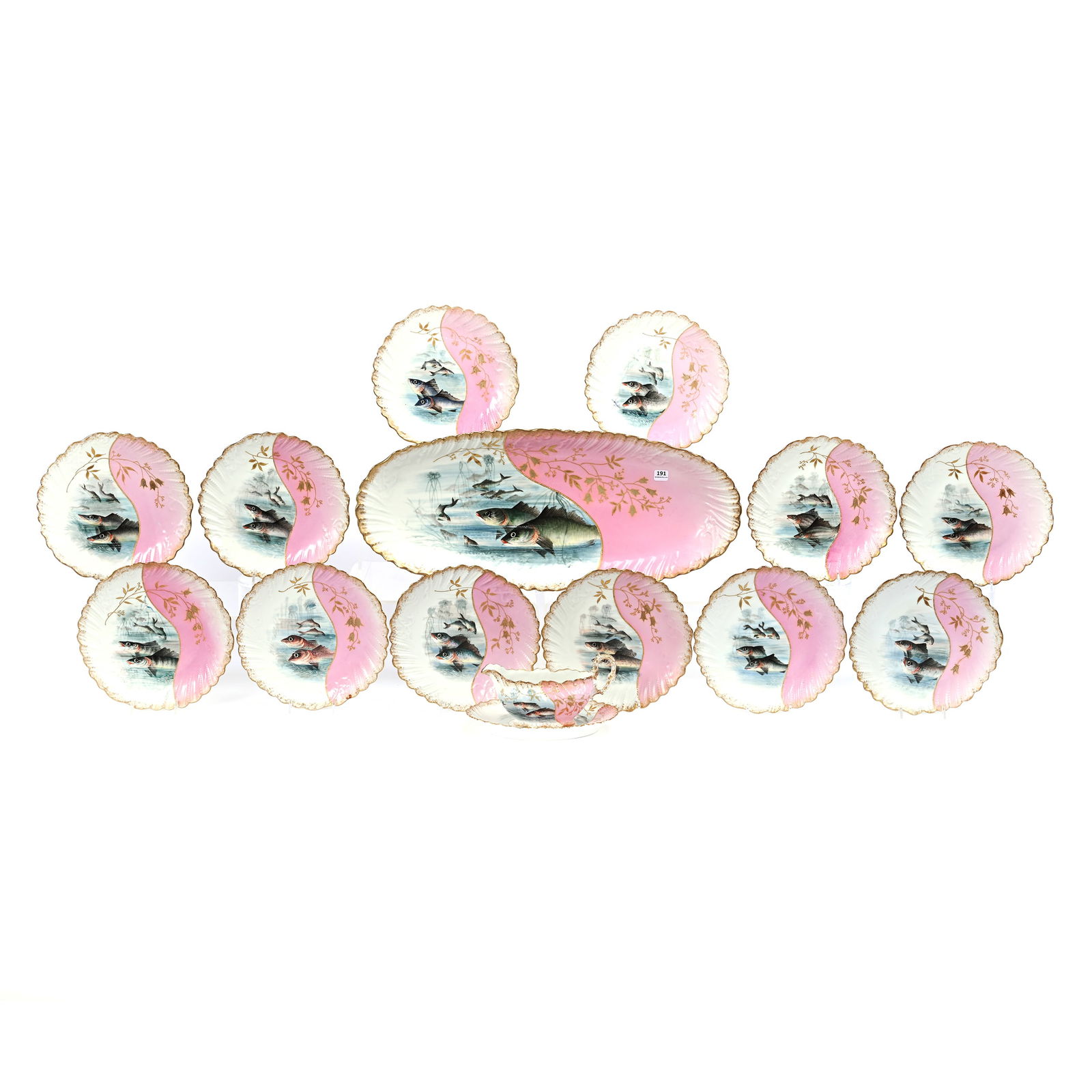 Limoges Fish Set, Fourteen Piece (1 of 4)