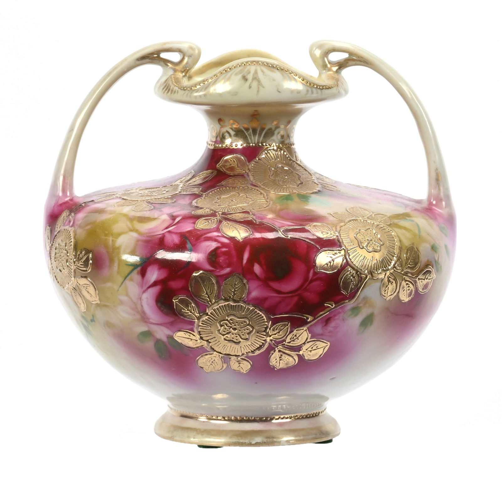 Vase, Two Handles, Marked Nippon (1 of 3)