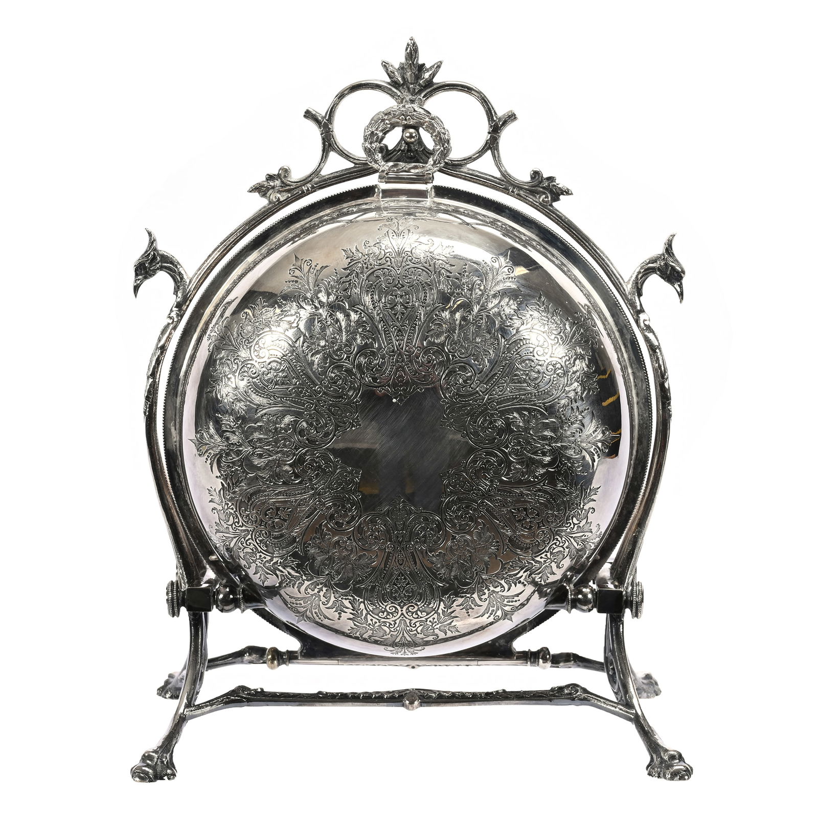 Victorian Biscuit Warmer, English Silverplate (1 of 4)