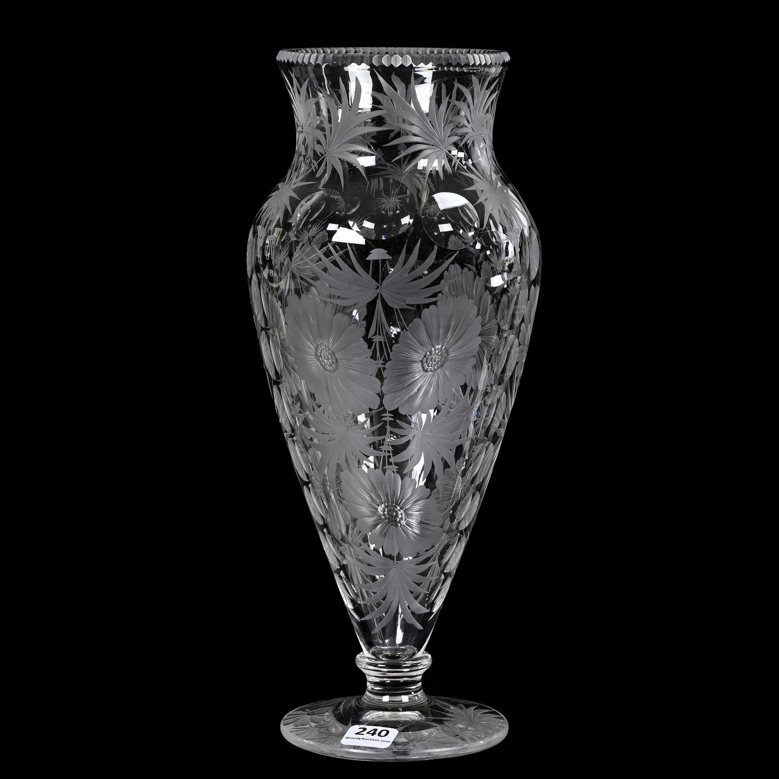 Pedestal Vase, ABCG, Signed Libbey (1 of 3)