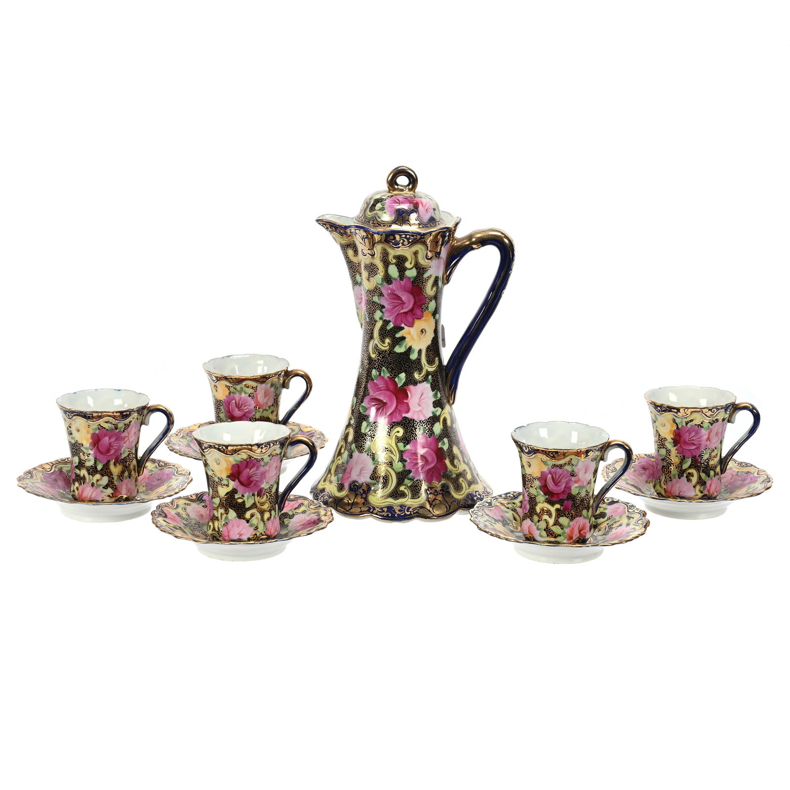 Chocolate Set Marked Royal Kinran Nippon (1 of 4)