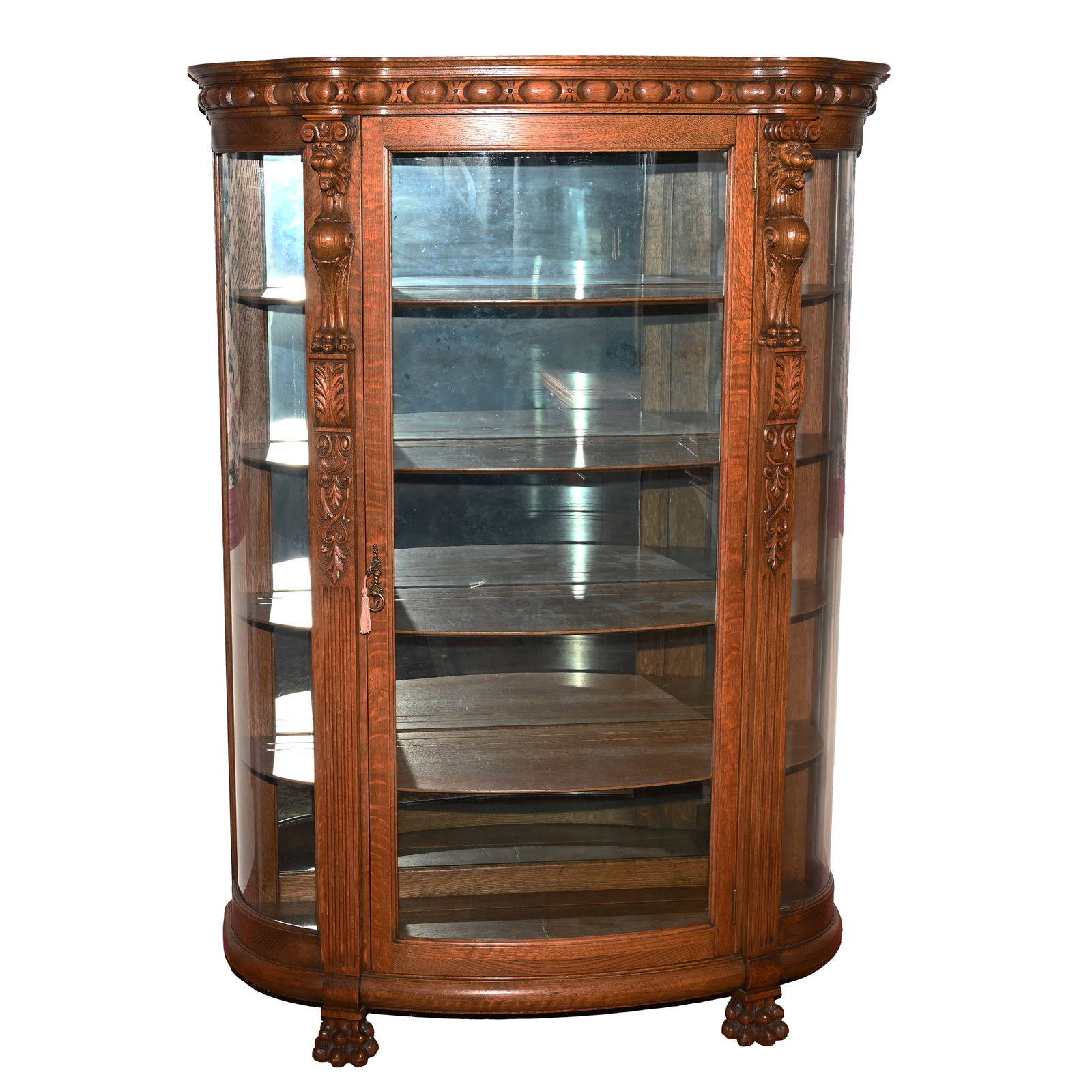 China Cabinet, Quarter Sawn Oak (1 of 4)