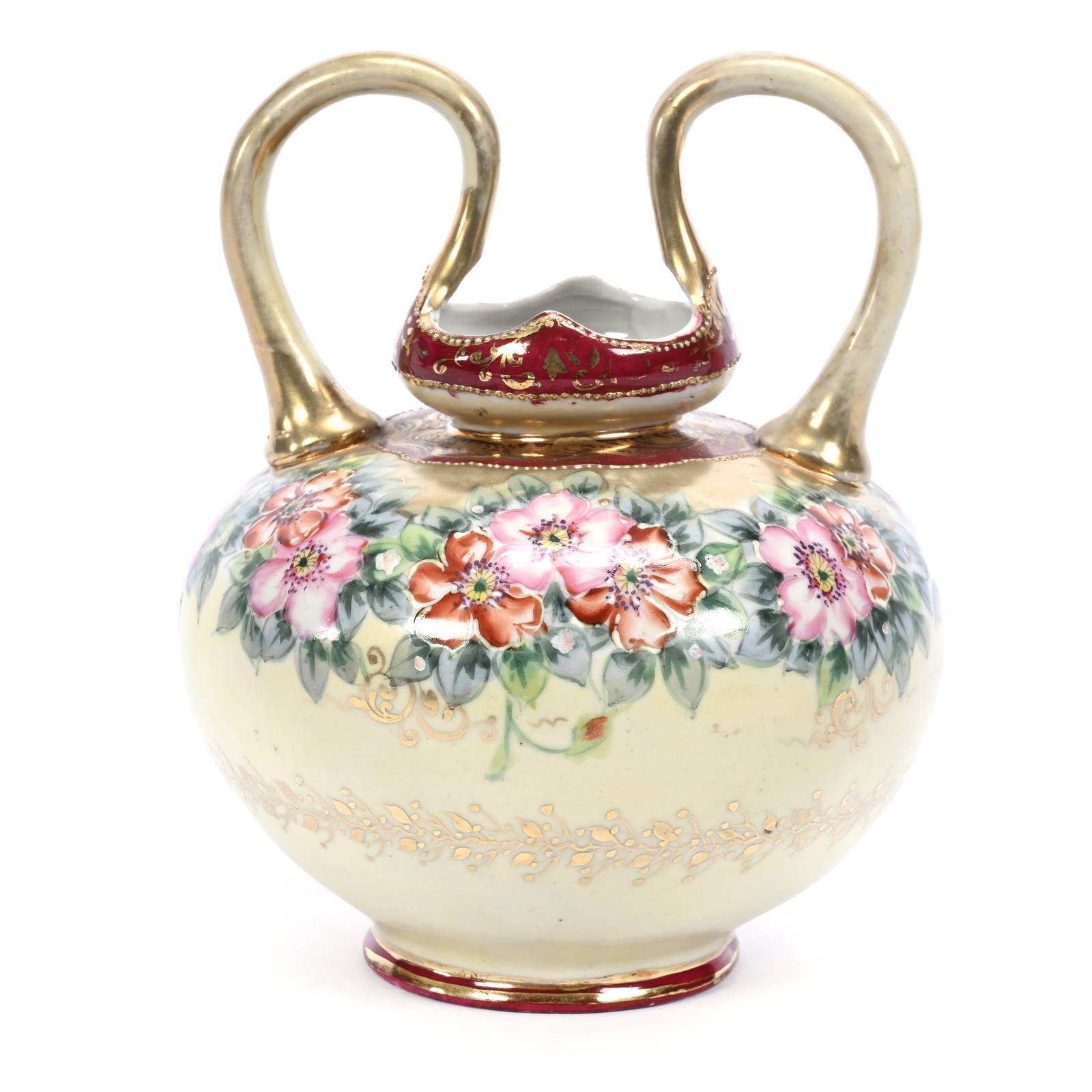 Vase, Two Handles, Marked Nippon Auction
