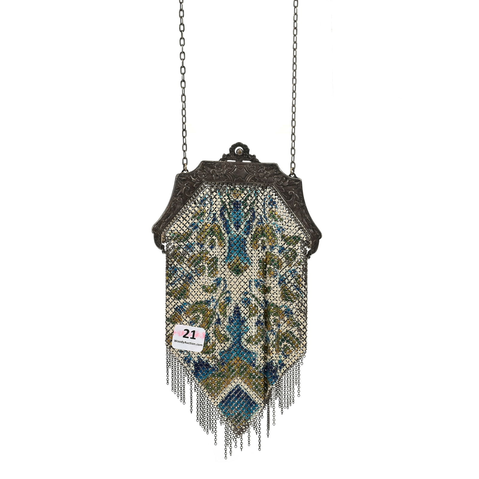 Victorian Mesh Purse Marked Mandalian (1 of 3)