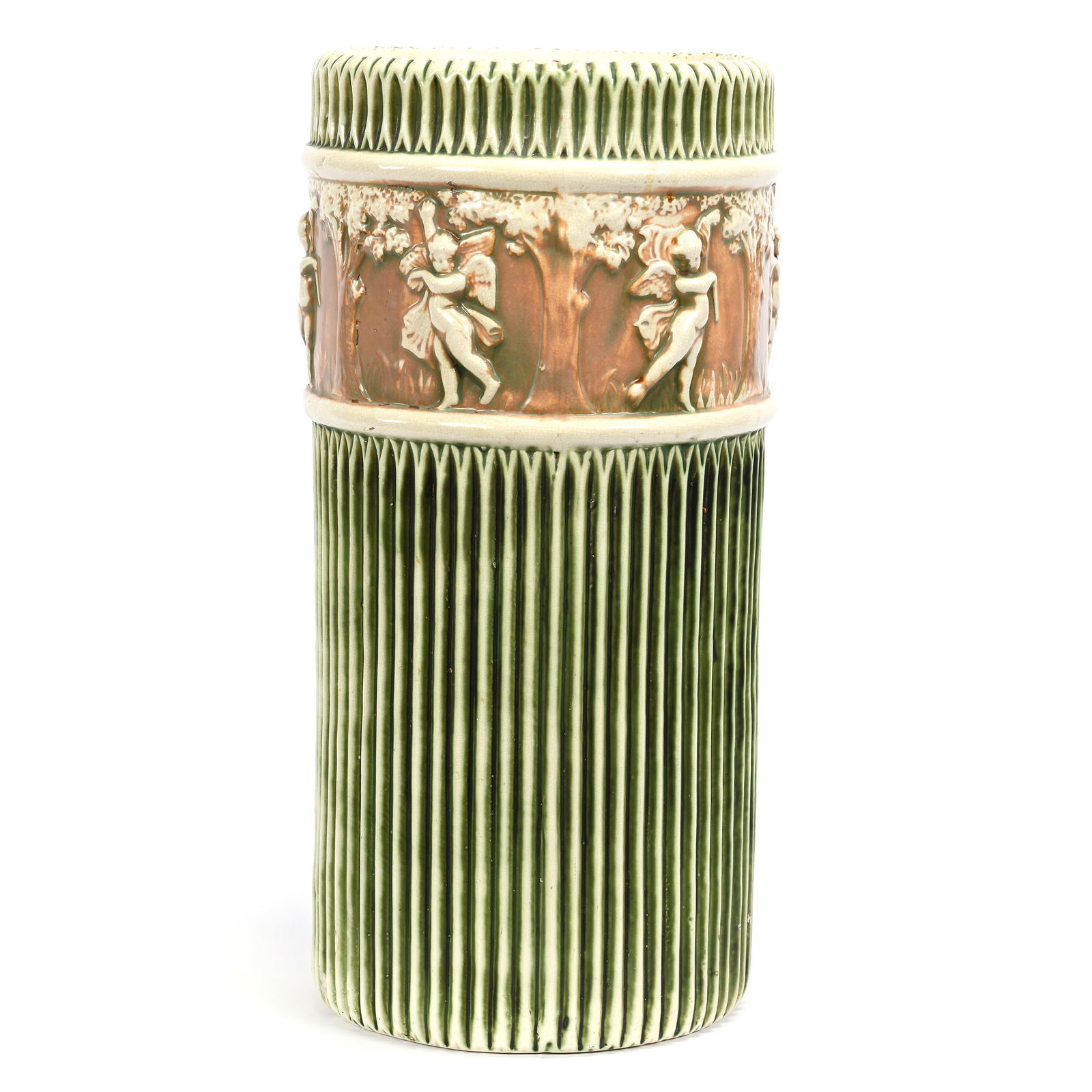 Umbrella/Cane Stand, Unmarked Roseville Art Pottery (1 of 5)