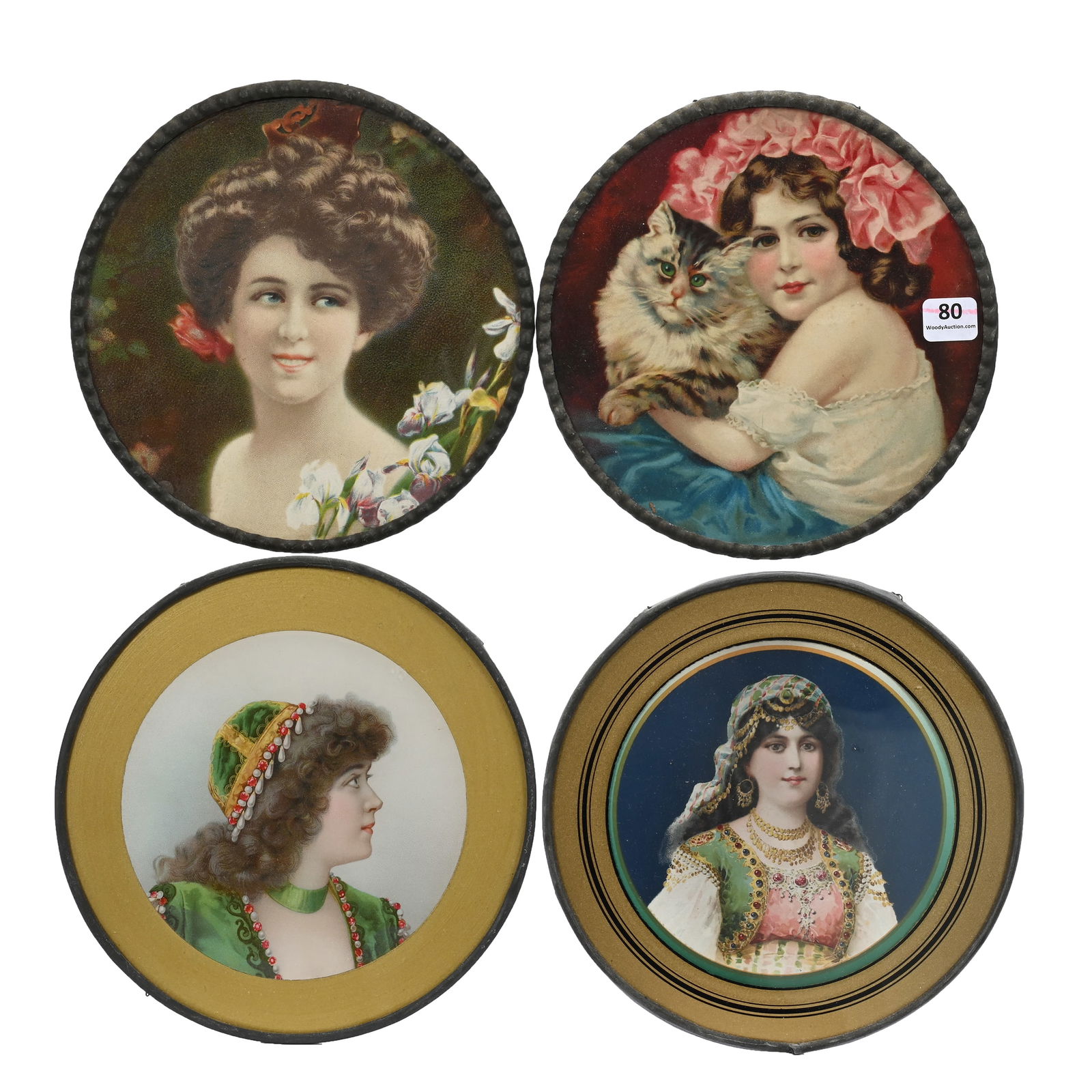 (4) Victorian Flue Covers, Various Portraits (1 of 2)