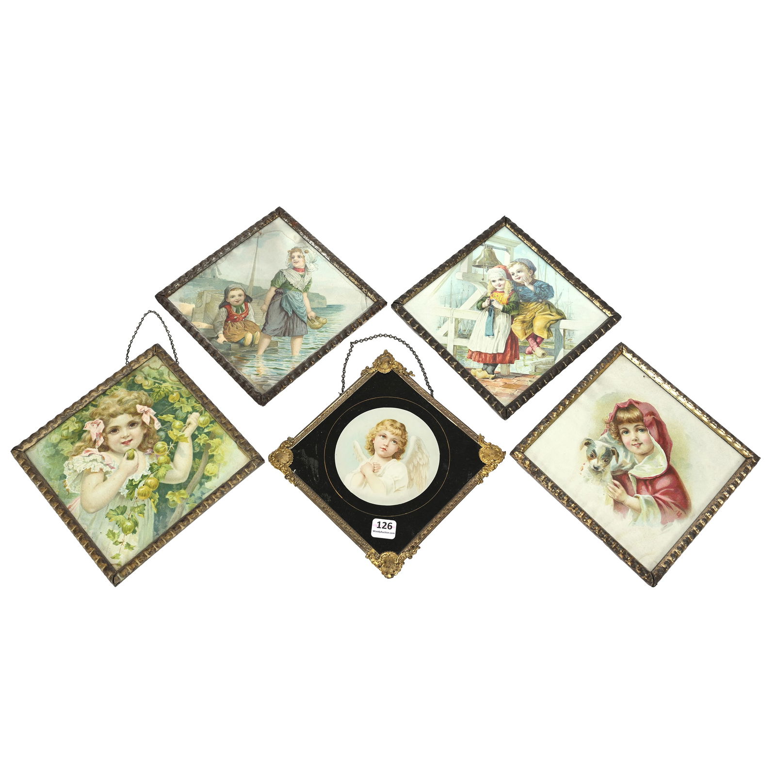 (5) Square German Pictures/Flue Covers (1 of 2)