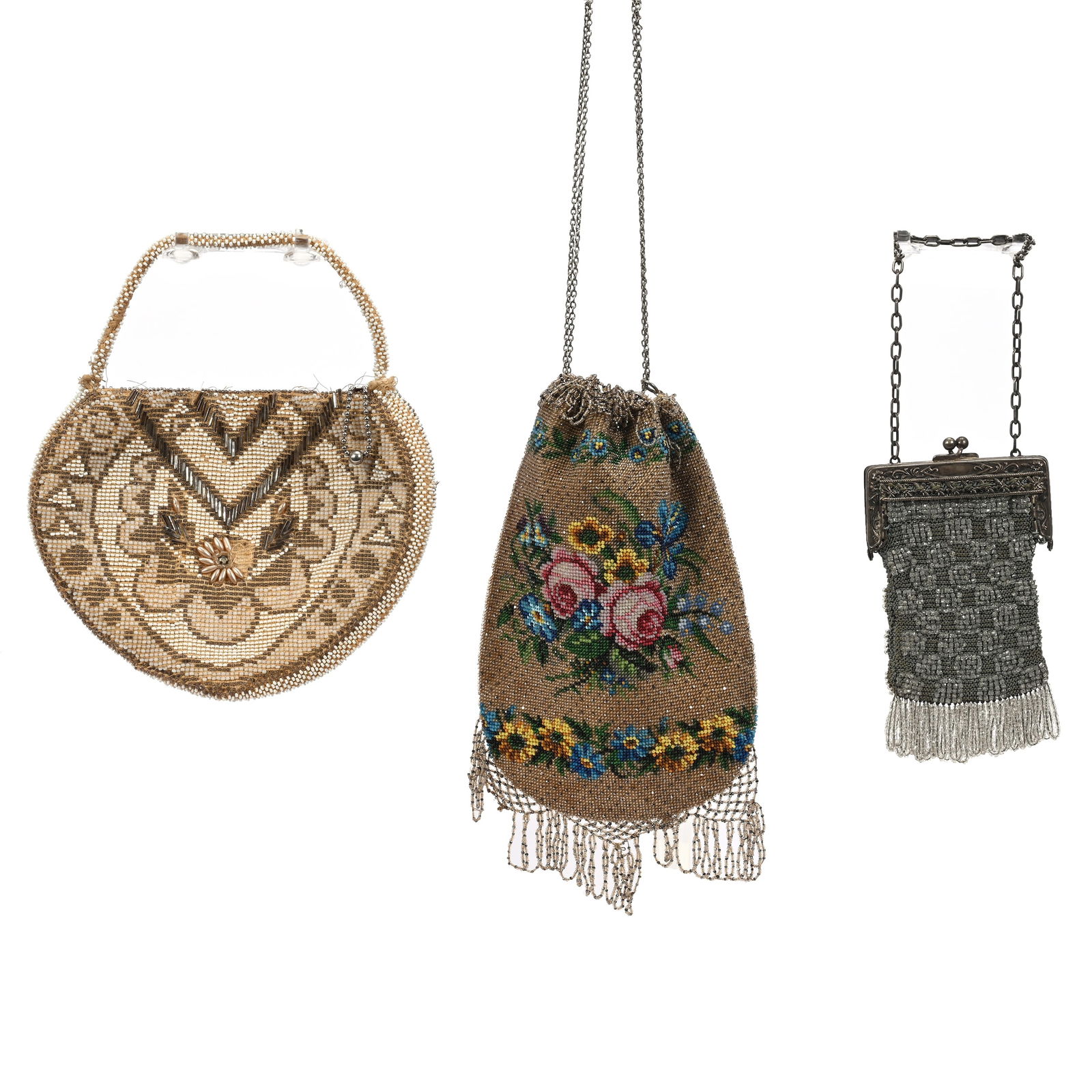 (3) Vintage Beaded Evening Bags (1 of 2)