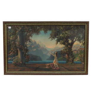 Original Framed Print By R. Atkinson Fox: Original Framed Print By R. Atkinson Fox, 20.5" x 9.5", Titled "Dawn", Measurement Is Size Of The Original Frame, Sidlinger Estate Collection, North Carolina.