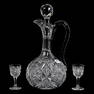 Decanter & Wine Set, American Brilliant Cut Glass