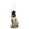 Figural Miniature Lamp, St. Bernard Dog
