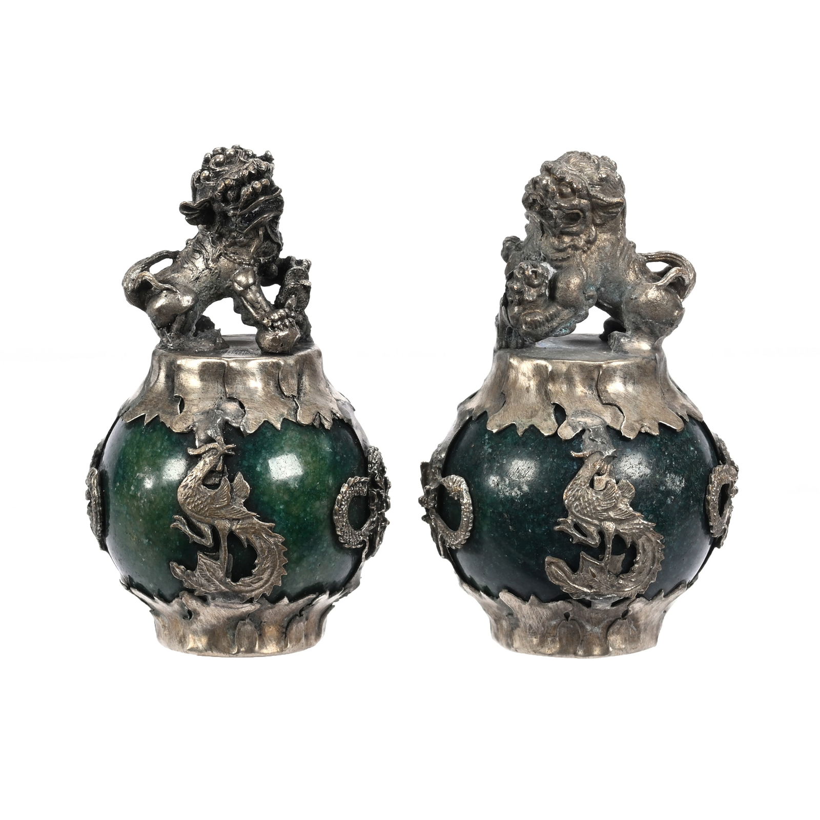Pair Oriental Figural Weights (1 of 3)