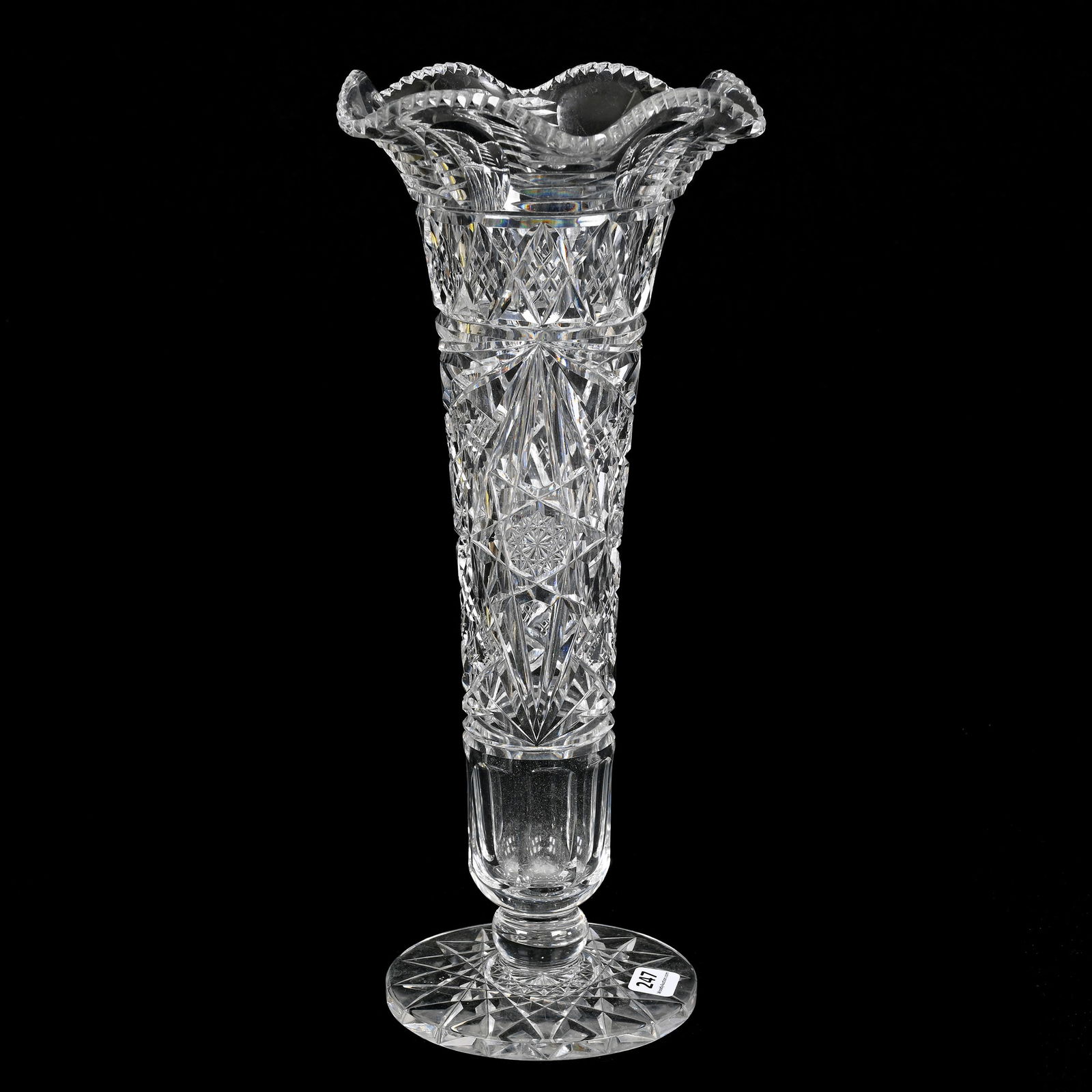 Pedestal Vase, ABCG, Signed Hawkes (1 of 3)