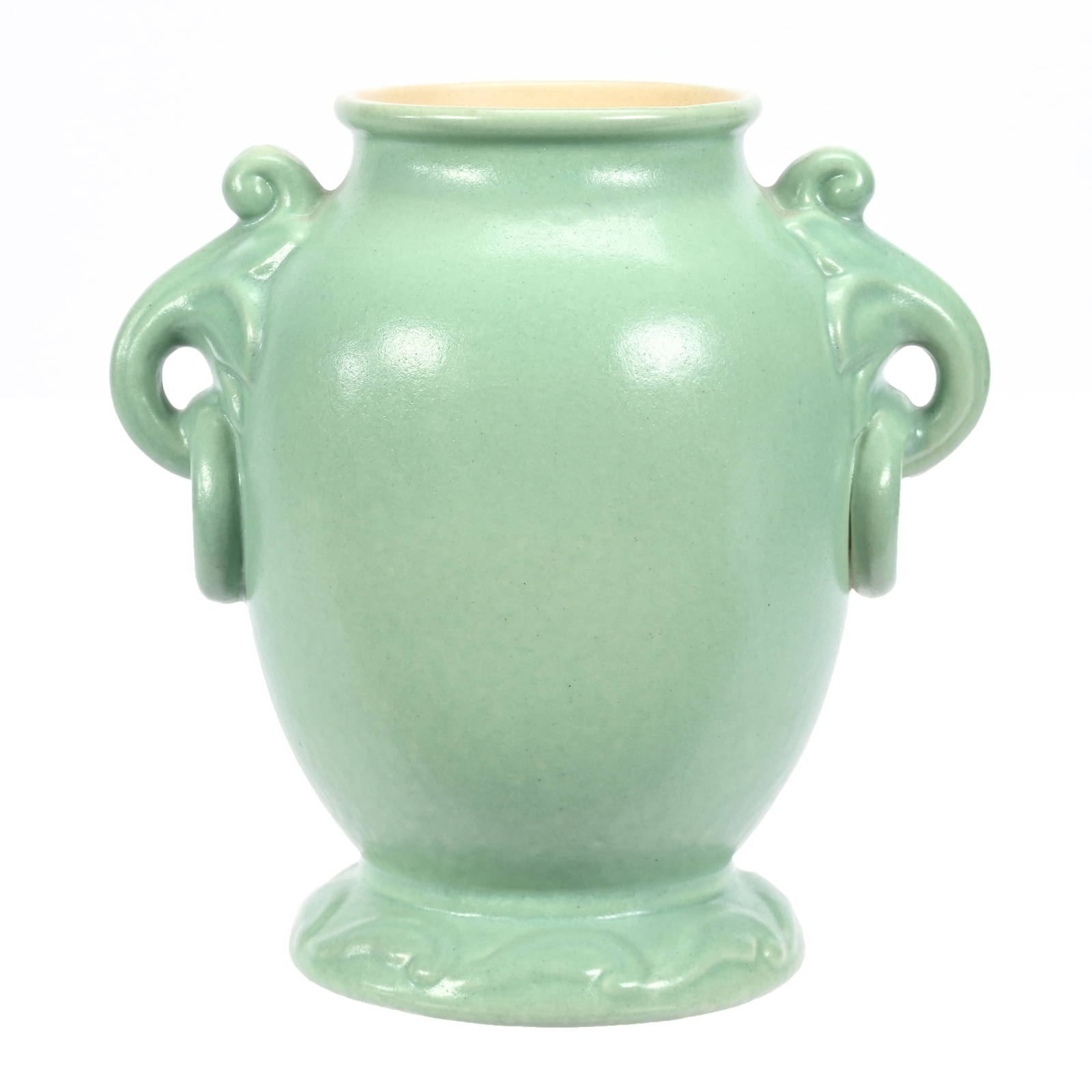 Vase, Two Handles, Marked Rumrill 640 Pottery Auction