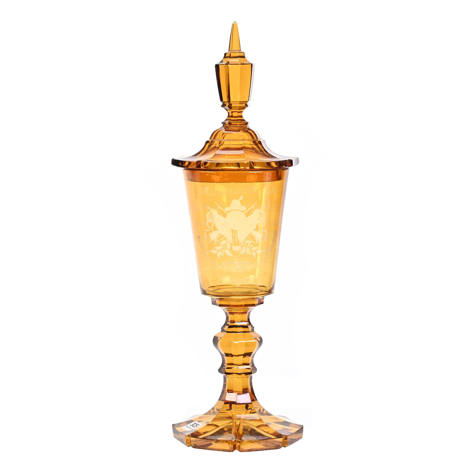 ????Bohemian Commemorative Pokal, Solid Amber (1 of 3)