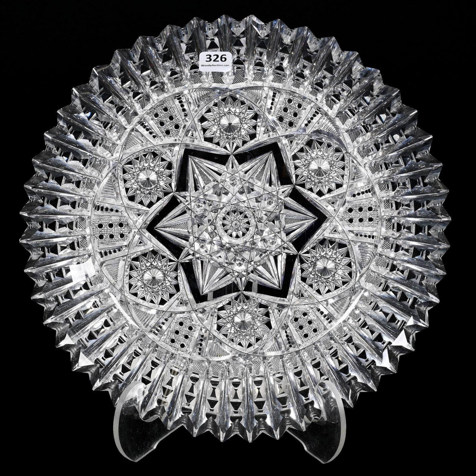 Round Tray, ABCG, Signed Libbey Ellsmere Pattern (1 of 2)