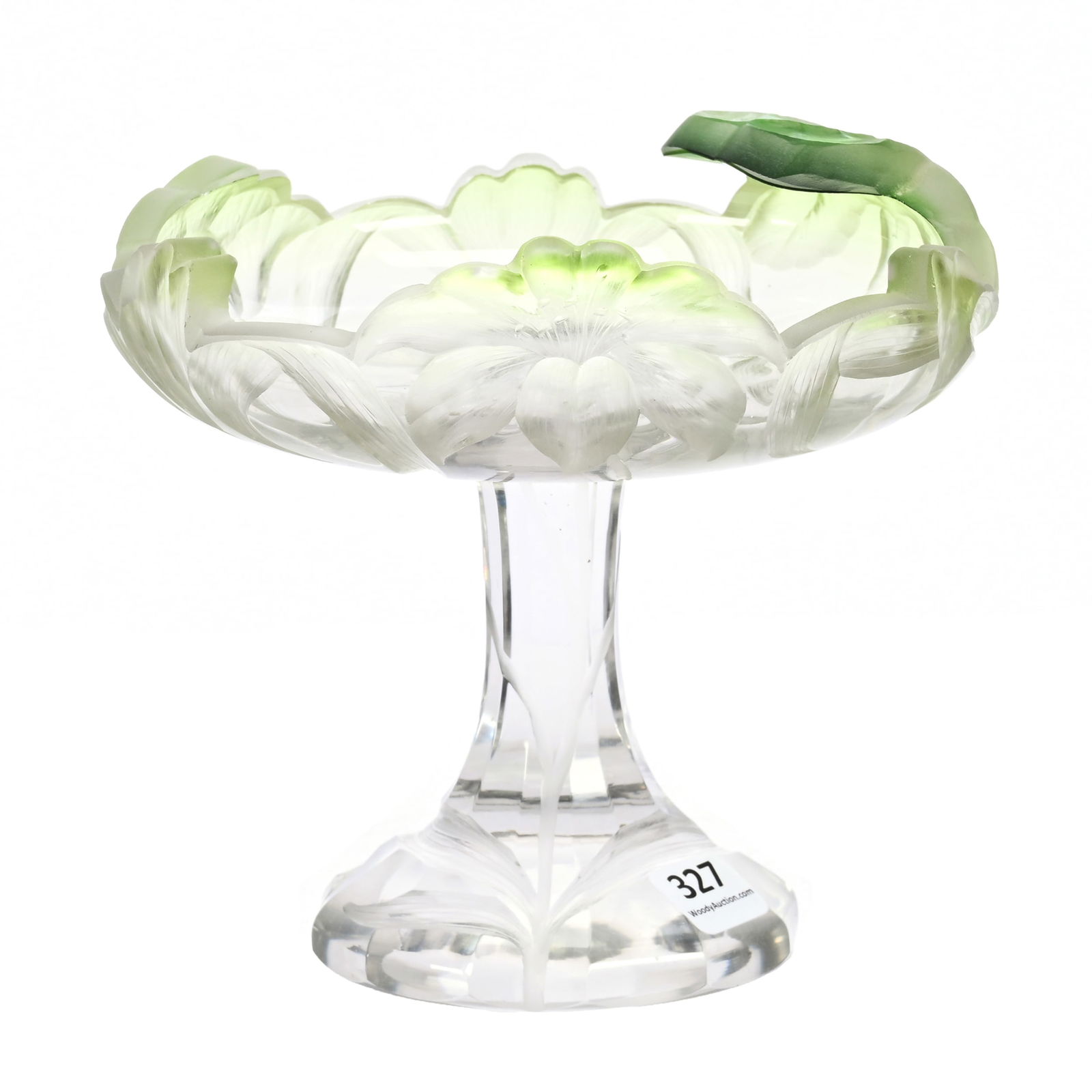 Compote, Unmarked Moser Art Glass (1 of 4)