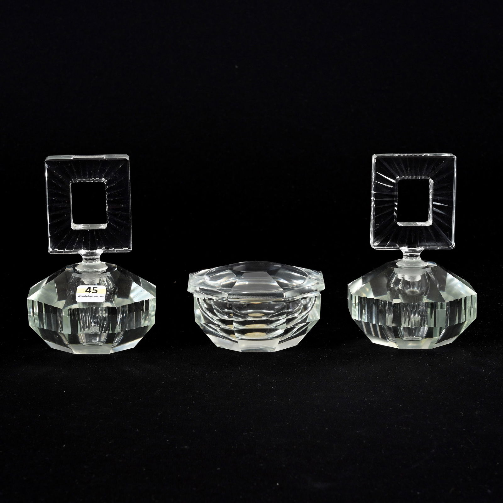 Vanity Set, Three Piece, Clear Crystal (1 of 3)