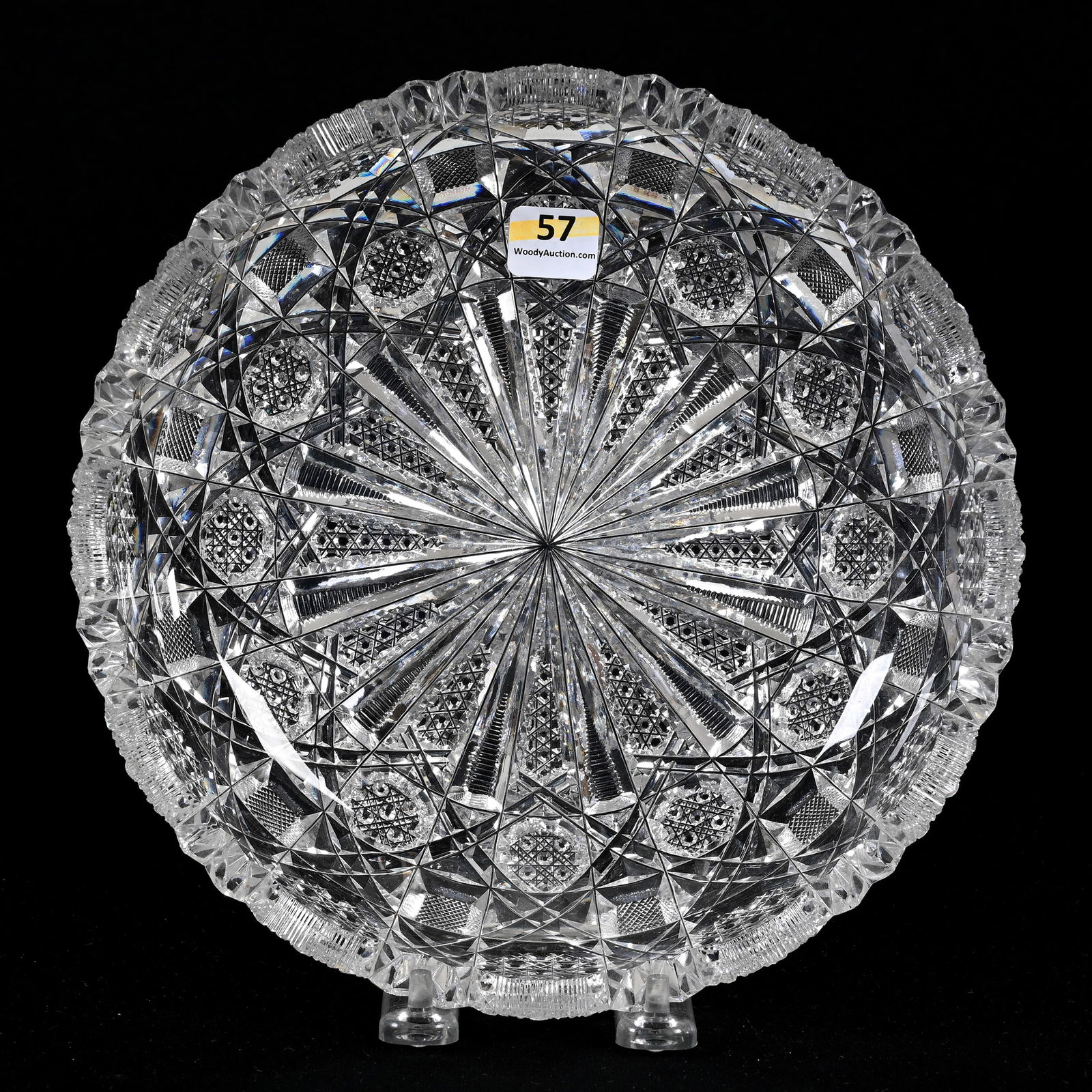 Low Bowl, American Brilliant Cut Glass (1 of 10)