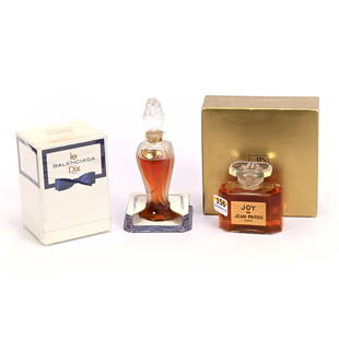 (3) Perfume Bottles, Like New, In Original Boxes: (3) Perfume Bottles, Like New, In Original Boxes, (1) Joy Perfume By Jean Patou Paris, One Fluid Ounce, (1) Ref. 2106 Parfum Le Dix By Balenciaga Paris, One Fluid Ounce, (1) Ode By Guerlain Paris, Has