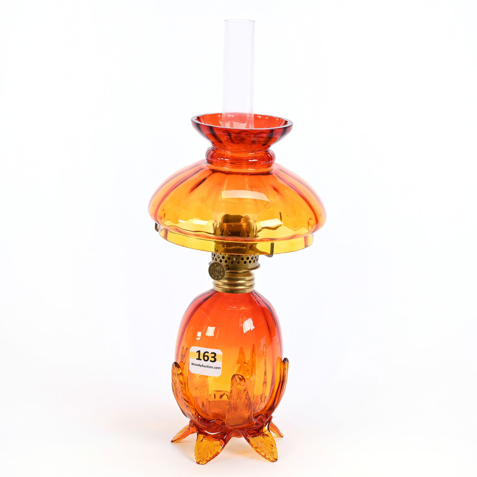 Miniature Lamp, Amberina Art Glass (1 of 3)