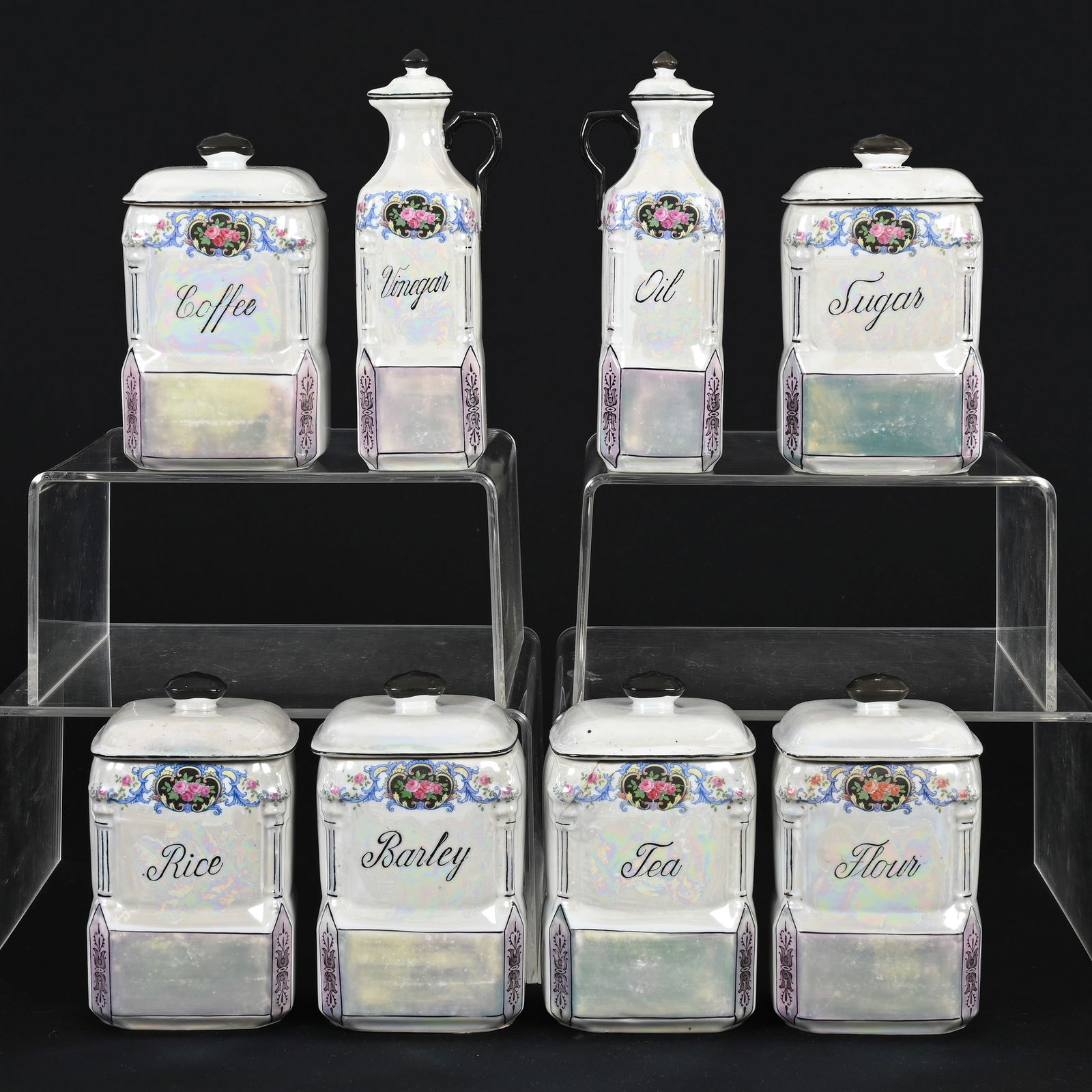 Canister Set, Eight Piece, Marked Japan (1 of 7)