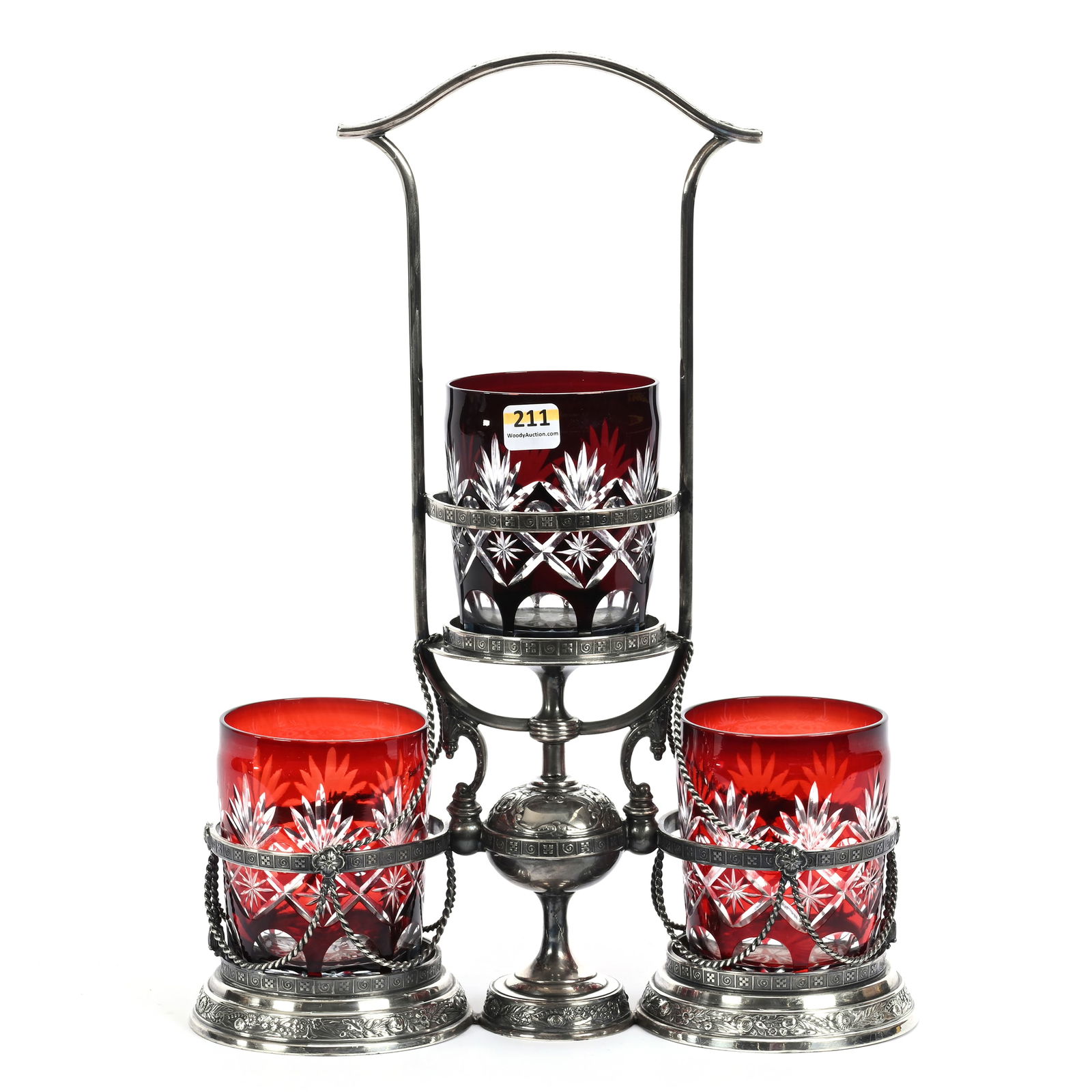 Victorian Pickle Castor With Three Sections (1 of 4)