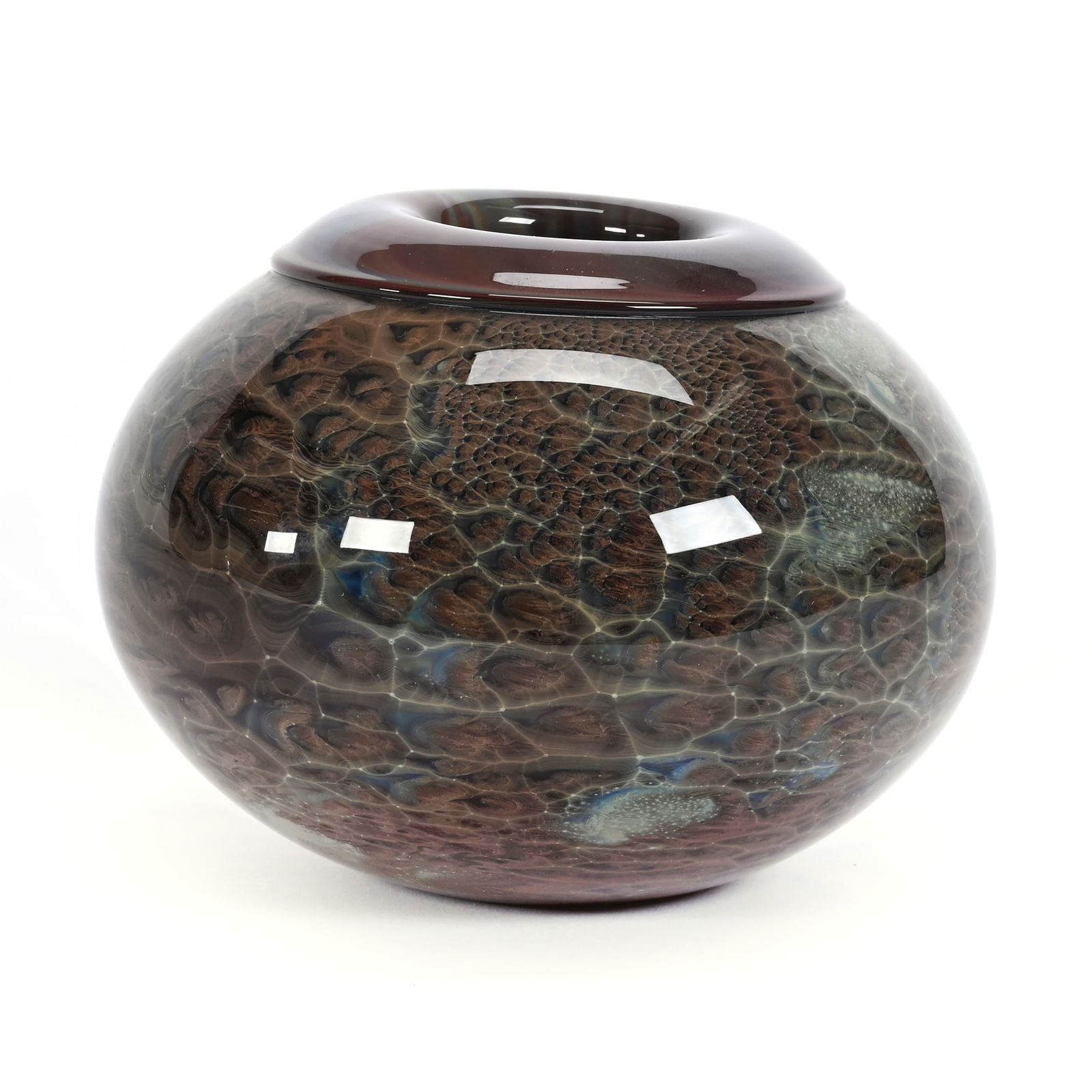 Vase, Contemporary Art Glass Signed Simpson (1 of 4)