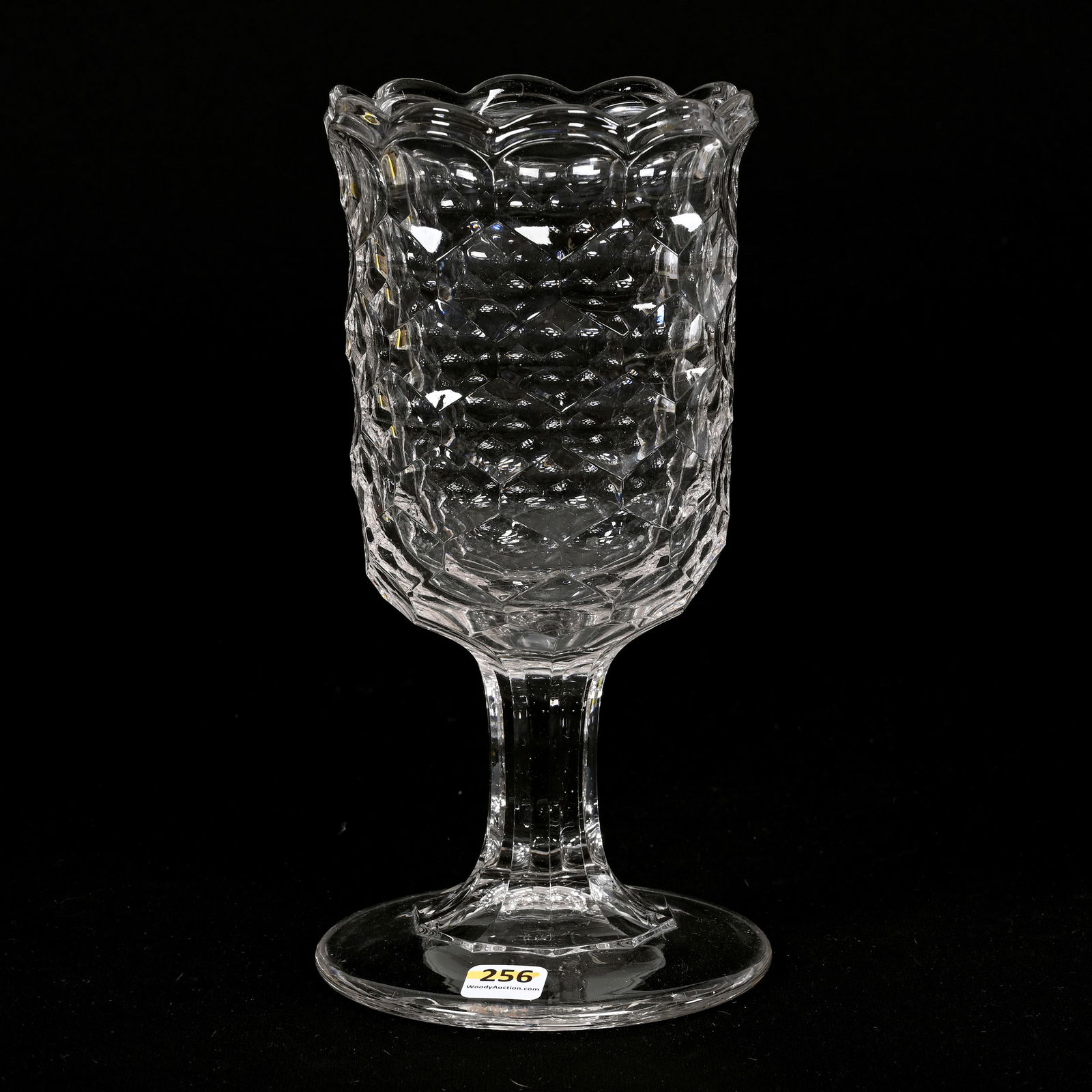 Pedestal Celery Vase, Clear Flint Glass (1 of 3)