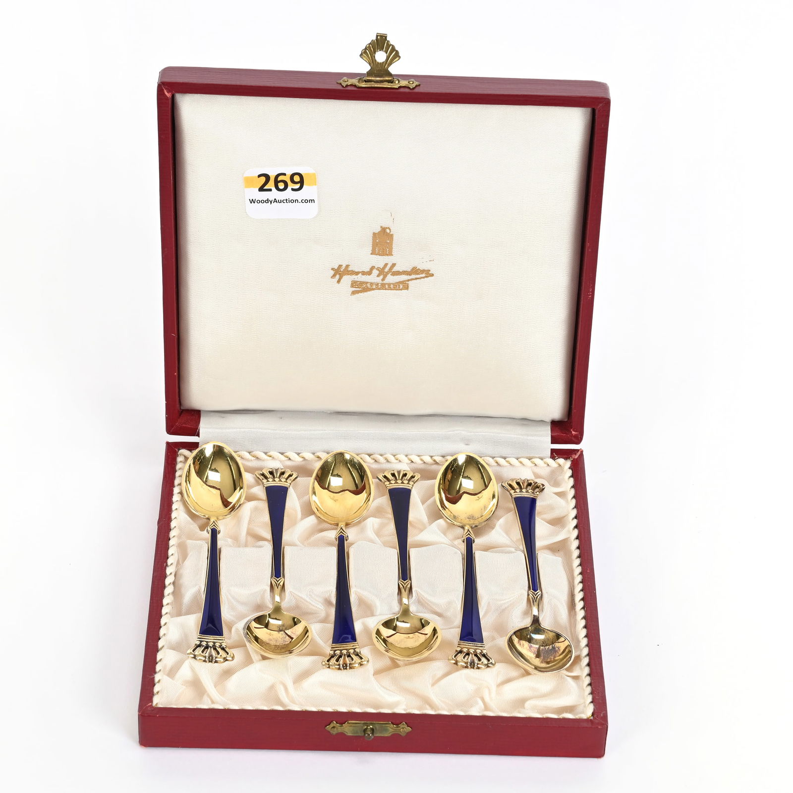 (6) Sterling Danish Demitasse Spoons, Original Case (1 of 4)