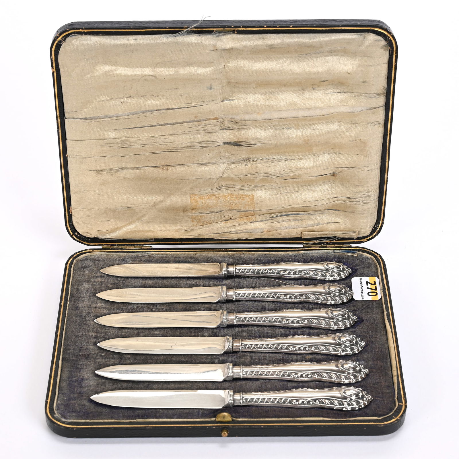 (6) Sterling Handled Knives, Original Case (1 of 4)