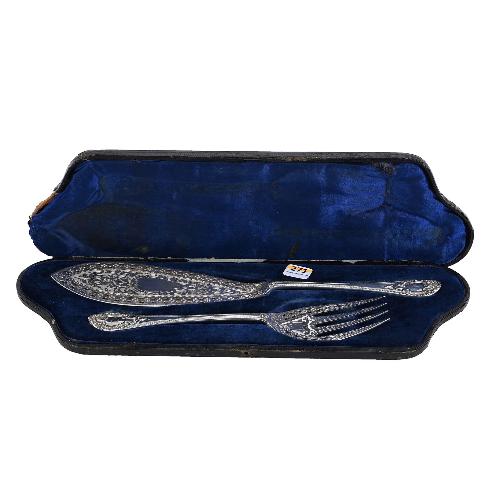 Silverplate Fish Serving Set In Original Case (1 of 7)