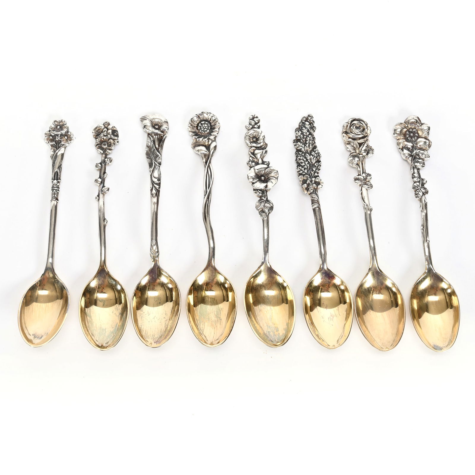 (8) Demitasse Spoons, Sterling Marked Reed & Barton (1 of 5)